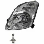 GO Headlight assembly for Maruti Swift t-2(Left) with bulb&holder | SWIFT T-2 LS WITH HOL&BULB
