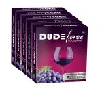 DUDEFORCE Black Grapes Flavoured Dotted Condoms For Men | Intense Fit with a Barely There Feel | Combo Pack of 5 total 15 Sheets