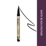 Glam21 Matte Black Eyeliner Pen - Waterproof, Long Lasting & Smudge Proof | Precise Tip-2g,Jet Black