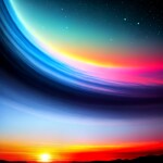 Love Creation 12x18 Size poster print for creative wall art- purple-skies-11017(Non Sticker)