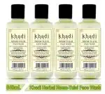 Khadi Herbal Neem Tulsi Face Wash For Rejuvenating Effect 840 ml (Pack Of 4)