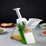 Sai Kripa Multi-Purpose Mandoline Slicer, Chopper, Dicer Ideal For Vegetable & Fruits Chopper Cutter With Stainless Steel Blade & Safety Holder / Pusher