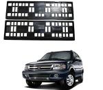 Feelitson Black Car Plastic Number Plate Frame Holder Front & Back For Safari Dicor