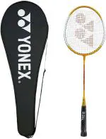 Yonex GR-303 With Full Cover Yellow Strung Badminton Racquet (Pack Of 1, 95g)