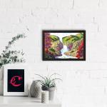 Ecraftindia Waterfall Scenic View Matt Texture UV Art Painting 35 X 25 cm