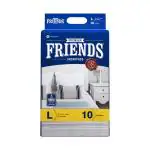 Friends Premium Underpads, Large 60 X 90 cm, Super Absorbent Polymer & Soft Surface, 10s Pack