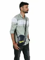 BAGSTRAPP The Boy Print Blue Colour Unisex Sling Bag/Cross body Bag/Pouch Bag/Messenger Bag