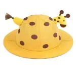 SYGA Baby Bucket Hat Sun Beach Cap Fishermans Hats Spring Cute Dot Sunshade Hat Baby Cartoon Giraffe Cap for 1-2 Years Children
