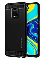 Spigen Black TPU Rugged Armor Back Cover Case For Redmi Note 10 Lite 9 Pro 9 Pro Max 9S And M2 Pro