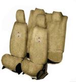 Dressrosa Gold Cotton Car Seat Cover for Honda Mobilio (Pack of 4)