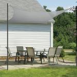HIPPO PE 85% Sun Blockage Rectangle Shade Sail Sun & UV Protection Grey
