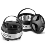 Uninox Stainless Steel Exxaro Thermo waver Casseroles Hot Pot Roti/ Chapatti Box 1700 ml(2 pcs)