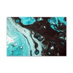 Tamatina Multicolor Dripping Of Colour Abstract Art Canvas Painting - 13X9 Inch