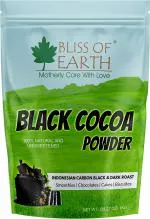 Bliss of Earth Black Cocoa Powder Unsweetened Carbon Black & Dark Roast for Cooking & Baking 1KG