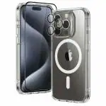 Ragro Tempered glass/ Back Case Cover /Camera Ring Protector All (3 in1 Combo) For Apple iPhone 15 Pro