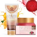 SAMISHA Samisha Organic Morning Breeze Vitamin C Facewash And Lip Scrub Combo Pack