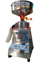 MAULIN FLOUR MILL Aata Chakki Machine 1.25 Automatic Domestic Top Flour Ghar Ghanti with Standard Accessories for Masala & Grains Grinding Stainless Steel (Silver)