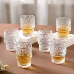 Nestasia Transparent Floral Glass Tumblers 0 Reverie