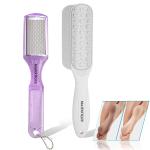 Majestique 2Pcs Callus Remover Foot Scrubber - Foot Files Dead Skin Remover, Callus Rasp, Scrubber, Peel and Soften Cracked Heels - Pedicure Spa Treatment