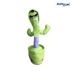 BUMTUM Dancing Singing Hulk Character Toy, Wriggle & Singing For Babies & Kids, Plush Musical Toys (Green)