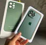 Winheart Silicone TPU Back OG Glass Phone Case Cover Compatible with iPhone 11 PRO (GREEN)