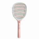 YAGE by Rozzby Mosquito Swatter Racket with Chareable Battery (Pink)
