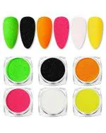 WorldWesties Neon Glitter Fine Glitter Powder Perfect for Craft and Nail Art Pack of 6 Pieces