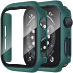 JOBINKA (iWatch Case 44mm Green) Smart watch Tempered Screen Guard for iWatch 44mm Case Of Apple Watch Series 4,5,6,SE With Bumper Case Cover (Green) (ONLY ORIGINAL APPLE WATCH CASE) (NOT COPY WATCH CASE)