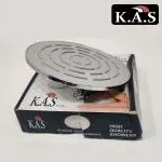 K.A.S Round Maze Shower Head S. S304 8 Inch Parts Brass, Nozzle Silicone Shower Head | Strong & Durable Rain spray patterns Bathroom Shower