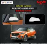 FALCON CAR MIRROR COVER/GARNISH CHROME FOR CRETA 2015-2019