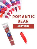 Queue Romantic Bear Wow Long Lasting & Waterproof Lip Gloss - Sexy Red