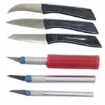 S.B.ANJALI SHALU BHAI Kitchen Knife 6pcs Set Black Carving/Paring/Garnishing Multipurpose Knife Set Stainless Steel.