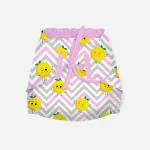 SNUGKINS Cotton Cloth Nappies/Langot for New Born Baby 0-3 months | 100% Pure Cotton Nappies | Washable & Reusable | Smiley Lemons Pack of 1