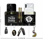 BROTHERS CREATION HOME ROOM & WALL DECORE ART BLACK - THINK POSTIVE KEY HOLDER