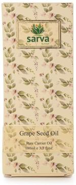 Sarva By Anadi Natural Grapeseed Carrier Oil For Skin And Hair Growth - 100 ml