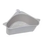 Morbrix Sink Strainers Basket, Corner Kitchen Sink Strainer Grey Functional Sink Basket.