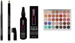 Bingeable Kajal Eyebrow Pencil And Fixer With 35 Colors M0Rphe Eyeshadow Palette (Set Of 4)