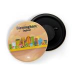 Dhcrafts Orange Metal Birmingham Printed Fridge Magnet, 5.8 Cm