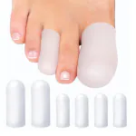 Royalkart 6pcs Silicone Gel Toe Caps | Toe Cover Caps for Painful Blisters Calluses Corns, Protective Toe Caps | Women & Men