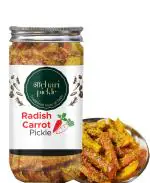 AACHARI PICKEL Carrot Radish Pickle, Home Made, Gajar Mooli ka Achar 400 GM I Taste Bhi Health Bhi I Homemade & Organic Pickle