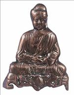 Jag Mohan Yogesh Siting Swami Vivekanand Idol Gun Metal Copper Colour