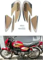 OHITO Vinyl Stickers for Splendor Plus (Red, Brown) pack of 10