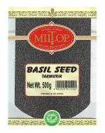 Miltop Premium Raw Basil Seeds /Takmuria Seeds/ Sabji beej 500g