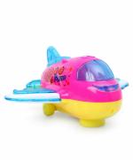 KiddyBuddy - Baby's Little World Bump and Go Airplane with Music and Light(Colour May Vary)