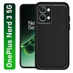 KNOTYY Stich Silicone Back Cover Case for OnePlus Nord 3 5G | Soft Micro-Fibre Lining Inside | Camera Protection Bump | (Black, Flexible, Silicon, Pack of: 1)