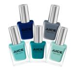 JUICE | ONE COAT | NAIL PAINT COMBO | GRAVEL GRAY - 27, GRANNY SMITH APPLE - 63, GLEE GREEN - 65, WIGGLE FINGERS - 66, BLUE BUBBLE - 80 | LONG LASTING | 11ML EACH | PACK OF 5