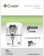 Cruze Glaze 6 stage RO water purifier | 10 ltr storage | UV+ALK+RO