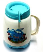 Nanson Imported Tesco Thailand Non-Toxic Plastic Chubby Mug, 27 OZ