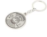 Blue Aura Sahibuy Silver Calendar Key Chain