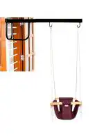 VParents Roller Swing for Kids with Hanging Metal Rod for Indoor Outdoor| jhula for Kids|Baby Garden Swing (8 Months to 3 Years) (Up to 15 kg) (Purple)